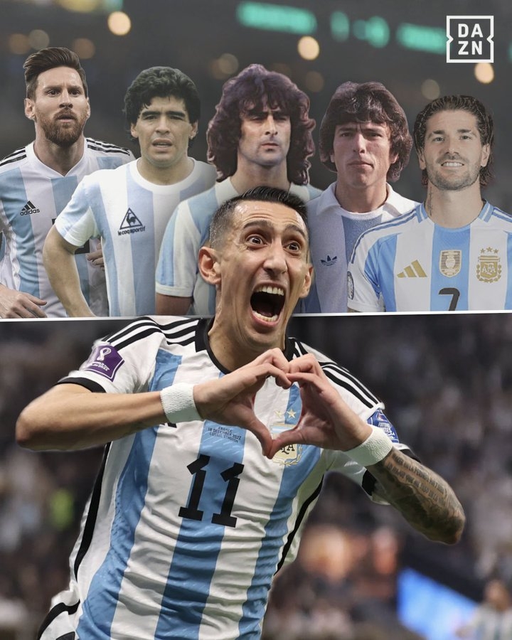 m6官方网站-迪马利亚评阿根廷队史前5：梅西 老马 肯佩斯 帕萨雷拉 德保罗