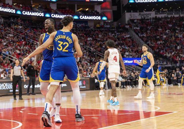 1712466531675054917.png 米乐-勇士尝试新内线组合收奇效,新秀护筐解放“追梦”