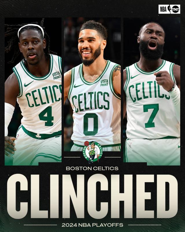 独一档！距离常规赛结束还有1个月 绿军锁定季后赛